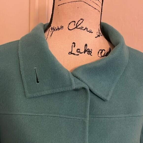 Talbots Blue Wool Blend Jacket Contemporary Business Casual Feminine Work - Picture 5 of 13